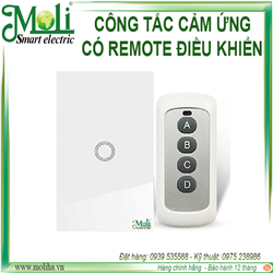 Công tắc cảm ứng kèm remote